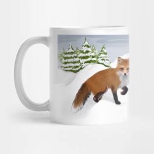 Red Fox in the Snow Mug